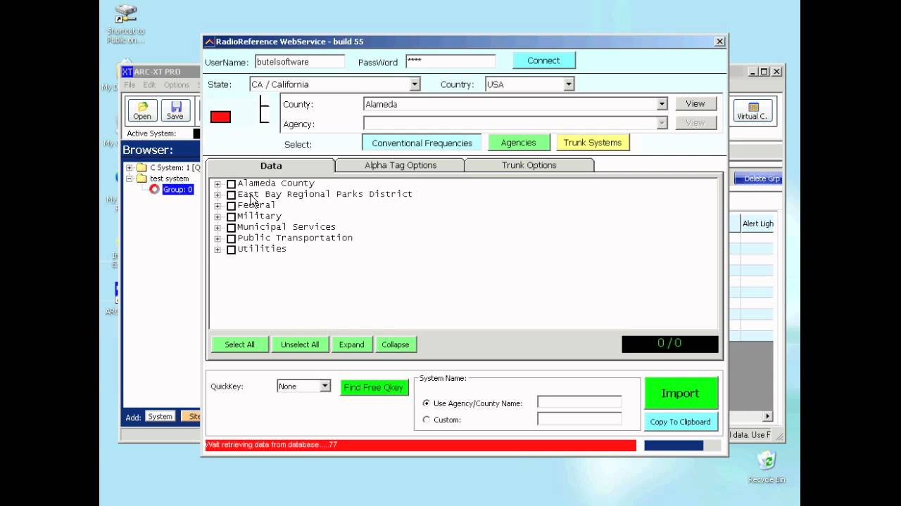 proscan scanner programming software